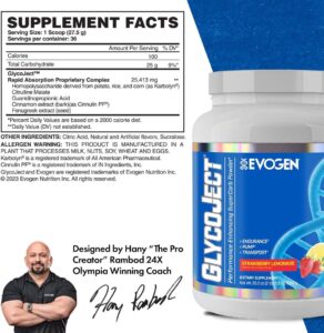 Evogen GlycoJect Karbolyn Super Carb Pump PreWorkout Karbonhidrat Powder 1000 gr - Görsel 4