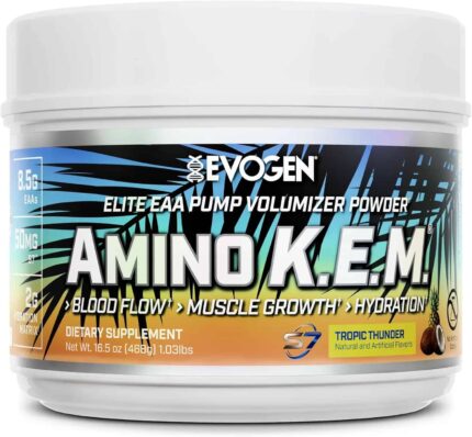 Evogen Amino K.E.M EAA & BCAA Powder Pump Amino Acids Muscle Growth Hydration 468 gr