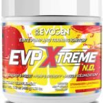 Evogen EVP Xtreme NO - Sugar Free PreWorkout with Beta Alanine Creatine and Caffeine for Energy Pump Strawberry Lemonade