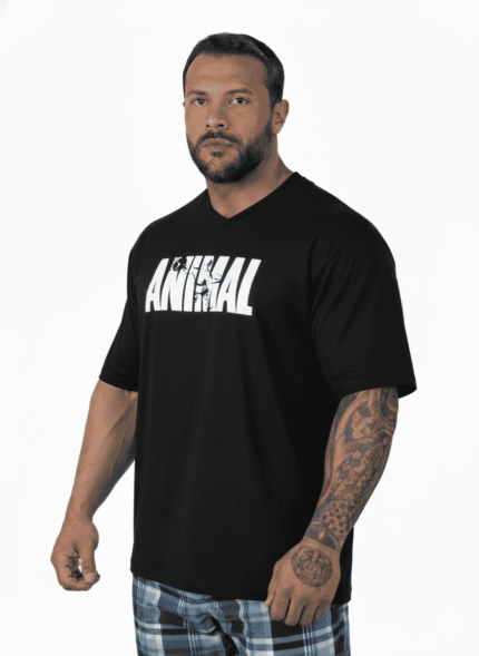 OVERSIZE TİŞÖRT ANIMAL SİYAH