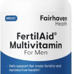 Fairhaven Health FertilAid for Men Vitamin & Multivitamin Fertility L-carnitine Zinc and Methyl Folate Maca 90 Caps