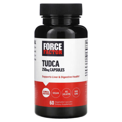 Force Factor Tudca Tauroursodeoxycholic Acid 250 mg 60 Vegetable Capsules