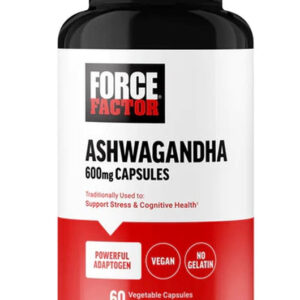 Force Factor Ashwagandha Adaptogens to Support Stress and Cognitive Health 600mg - 60 Bitkisel Kapsül