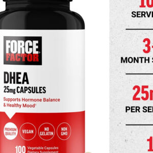 Force Factor Dhea 25 Mg 100 Vegetable