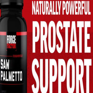 Force Factor Saw Palmetto Prostate Supplement Urinary Function, Prostate Relief & Hair Growth with BioPerine for Superior Absorption 60 Caps