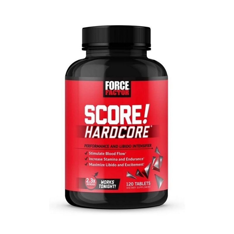Force Factor Score! Hardcore Nitric Oxide Booster Tongkat Ali Tribulus Horny goat Men Maca L-Citrulline 120 Tablet