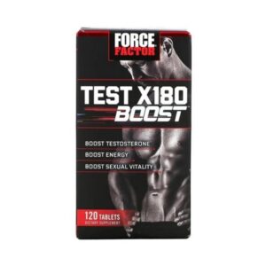 Force Factor Test X180 Booster Male Vitality Daa Aspartic acid Trbiulus Black maca 120 Tablet