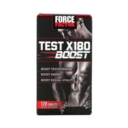 Force Factor Test X180 Booster Male Vitality Daa Aspartic acid Trbiulus Black maca 120 Tablet