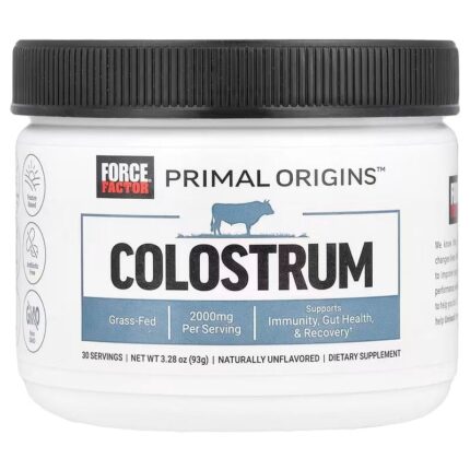 Force Factor Primal Origins Bovine Colostrum Grass-Fed Gut Health & Recovery 93 g