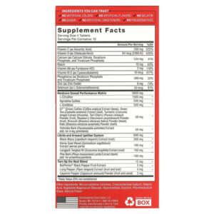 Force Factor SCORE Hardcore Men’s Health Libido Citrulline Agmatine Sulfate Black Maca Horny Goat Longjack Tongkat Ali 60 Tablet