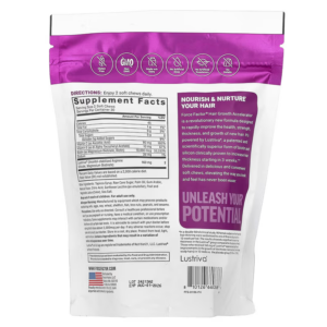 Force Factor Hair Growth Accelerator Hair Skin & Nails Vitamin Biotin Mixed Berry 60 Soft Chews - Görsel 4
