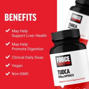 Force Factor Tudca Tauroursodeoxycholic Acid 250 mg 60 Vegetable Capsules - Görsel 3