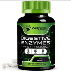 Wellness Labs Digestive Enzymes Pre+Probiotic 5B CFUs Pro – 120 capsules - Görsel 2