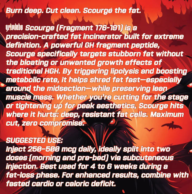 Grimlabs Scourge - Fragment 176-191 5MG & Bacteriostatic Water - Görsel 2
