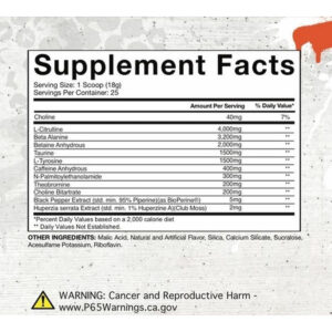 Gaspari Nutrition SUPERPUMP PREWORKOUT AGGRESSION – 450g - Görsel 3