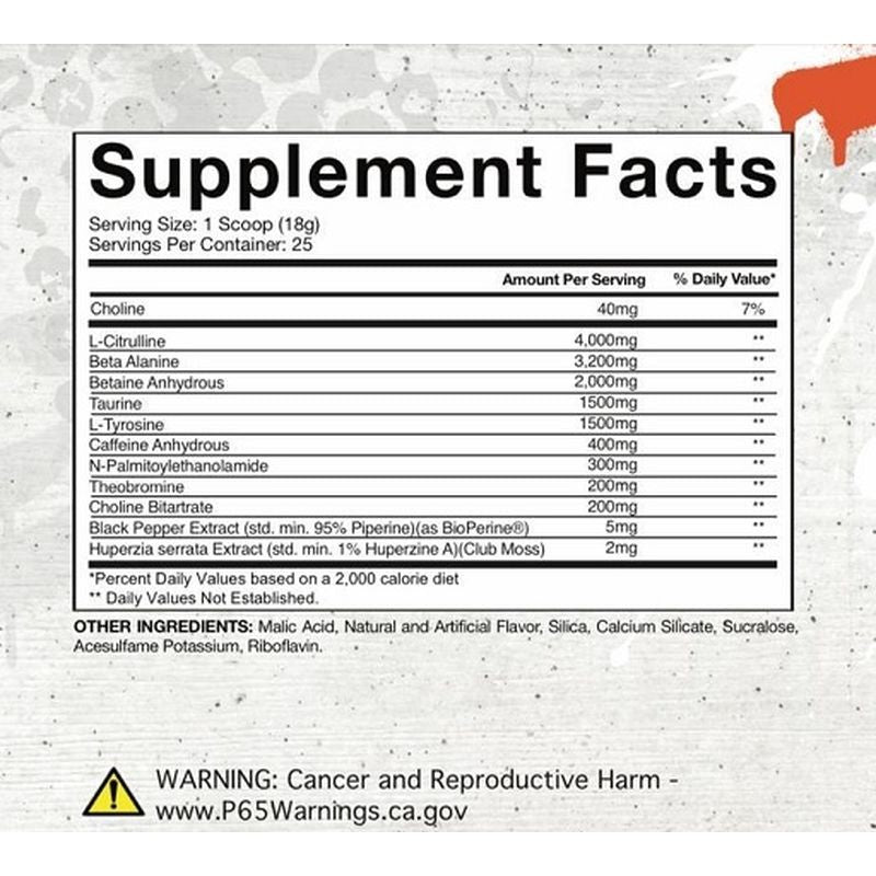 Gaspari Nutrition SUPERPUMP PREWORKOUT AGGRESSION – 450g - Görsel 3