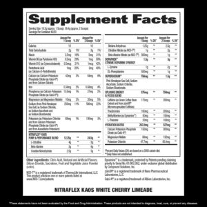 GAT SPORT Nitraflex KAOS PreWorkout Powder Citrulline Nitrates Pump & Focus Booster 40 Servings - Görsel 2