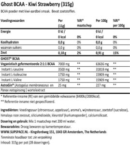 Ghost Amino BCAA 315 Gram - LEMON - Görsel 3