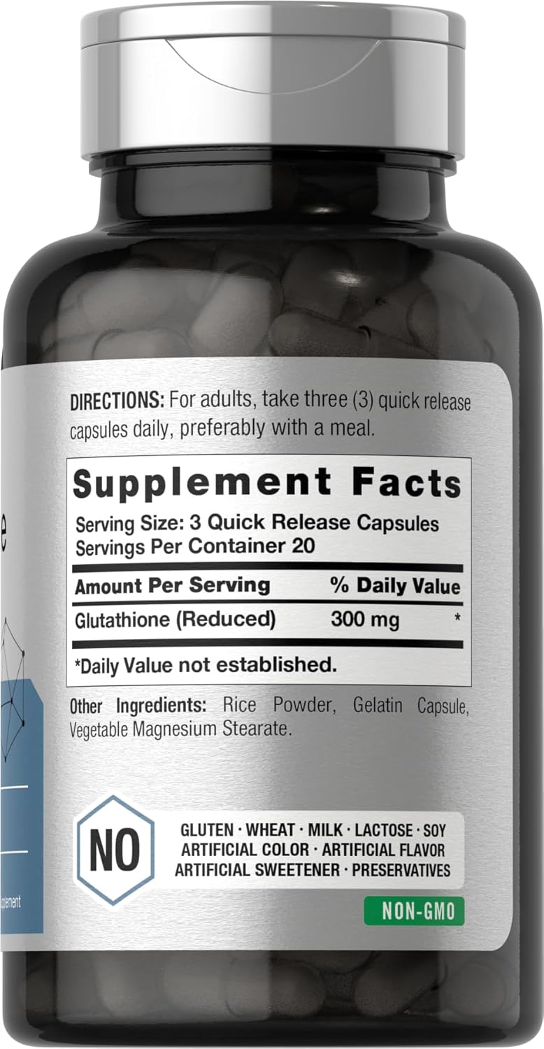 Horbaach Glutathione 300mg per serving | 60 Capsules - Görsel 2