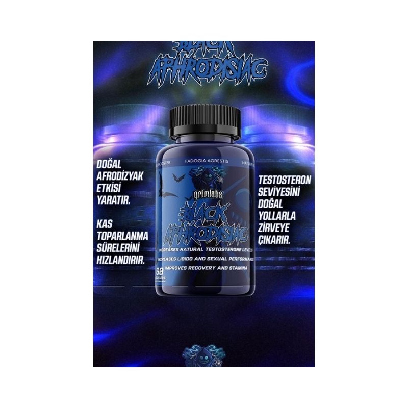 Grimlabs Black Aphrodisiac Fadogia Agrestis 60 Kapsül –  600 MG