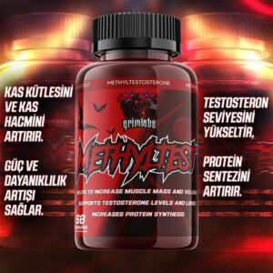 Grimlabs Methyltestosterone Testosteron 60 Kapsül – 25 mg