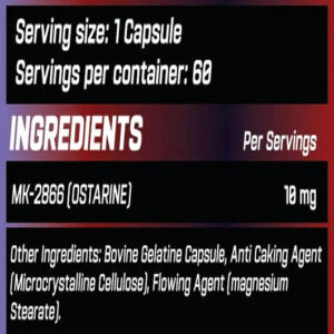 Grimlabs Mk2866 Ostarine  10 mg 60 Kapsül
