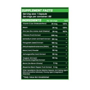 Grimlabs Sinister Testosterone Booster 60 Kapsül - Görsel 2