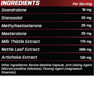 Grimlabs Undead Oxandrolone-Stanozolol 60 Kapsül
