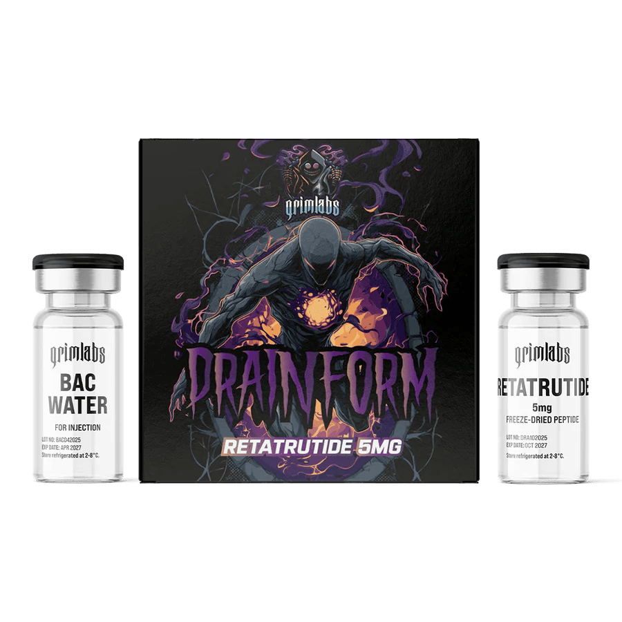 Grimlabs Drainform – Retatrutide 5mg & Bacteriostatic Water