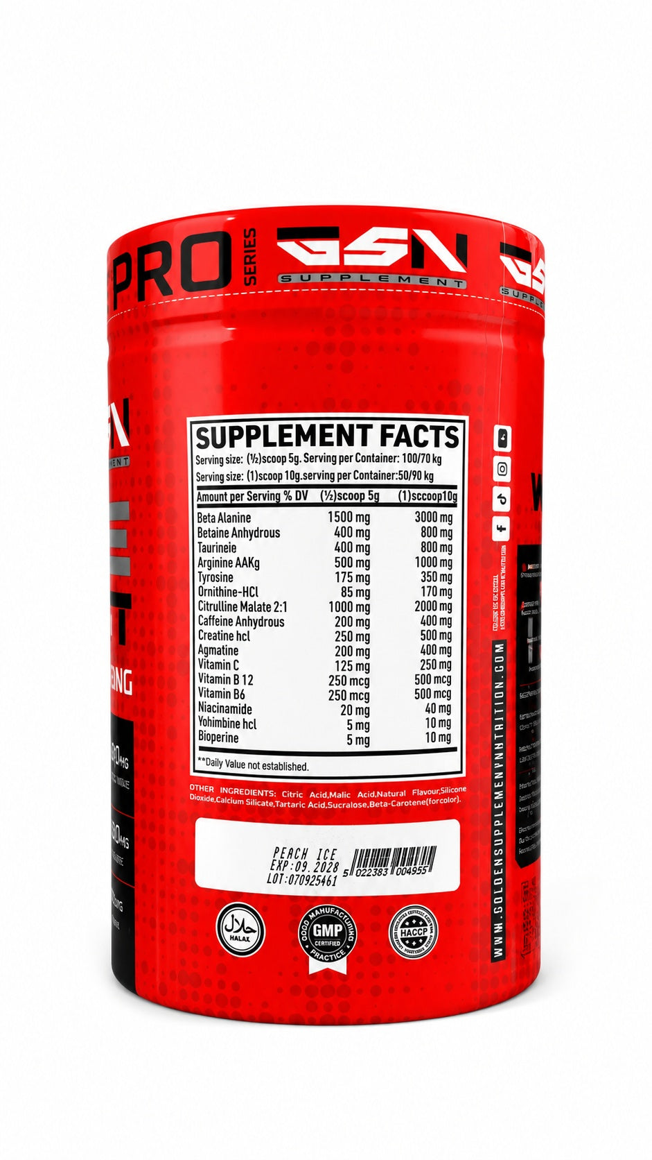 Gsn Preworkout Ultra performance Series 500 gr 100 Servis - Görsel 2
