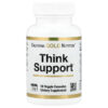 California Gold Nutrition Think Support Ginkgo Biloba Gotu Kola Bacopa Super Enzymes Focus & Memory 60 Veggie Capsules