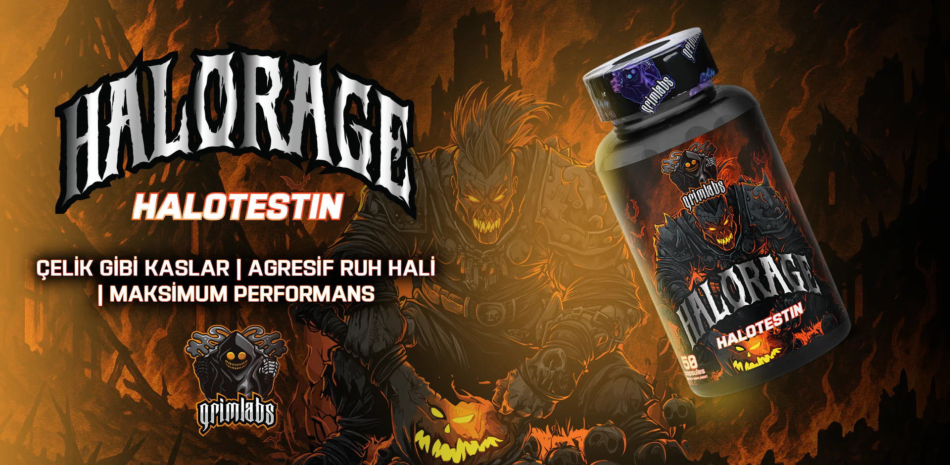 Grimlabs Halorage Halotestin 5 mg 50 Servings - Görsel 2