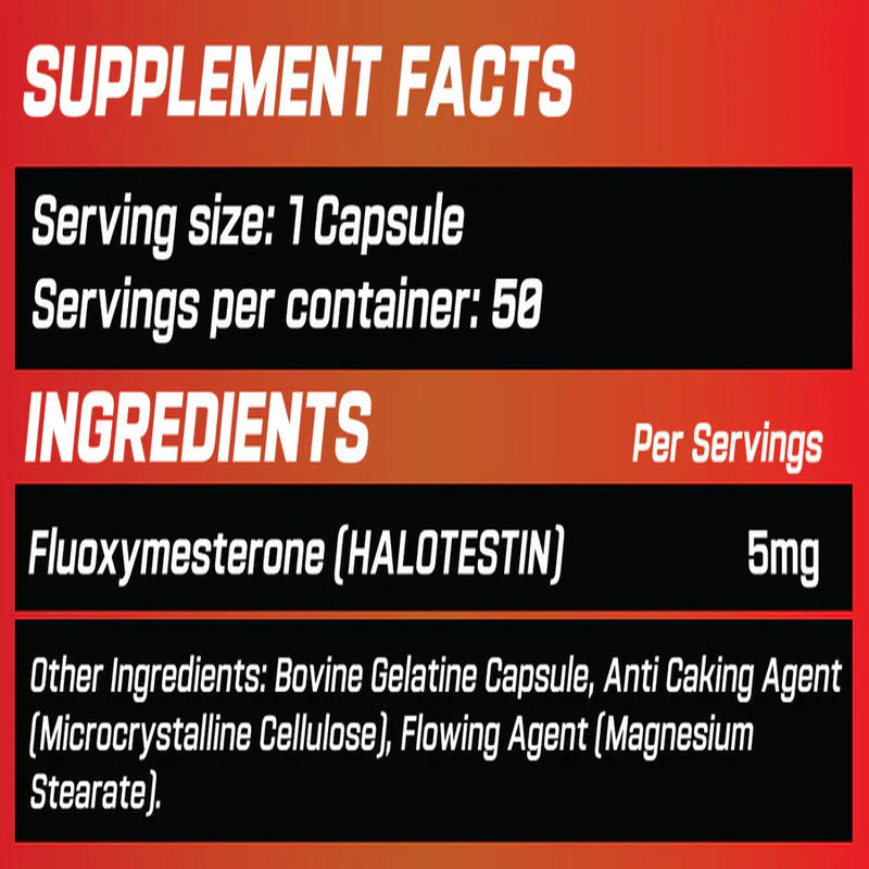 Grimlabs Halorage Halotestin 5 mg 50 Servings - Görsel 3