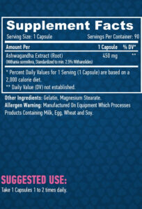 HAYA LABS Ashwagandha 450 mg / 90 Caps - Görsel 2