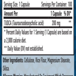 Haya Labs Tudca 200 mg, 100 Kapsül