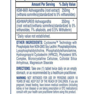 Hi-Tech Ksm66 Ashwagandha 90ct