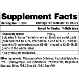 Hitech Tribesterone Tribestan Bulgarian Tribulus 60 Tablet - Görsel 2