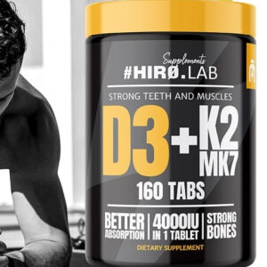 HIROLAB Vitamin D3 4000IU K2 MK7 160tabs.