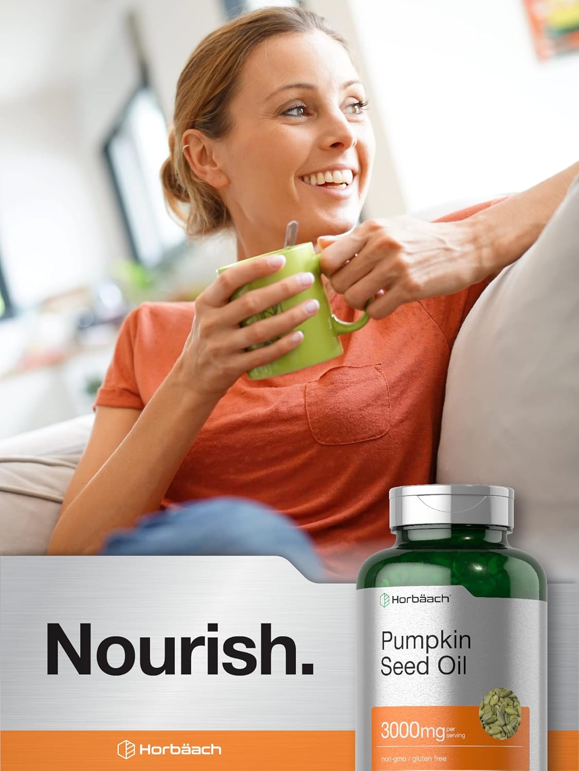 Horbäach Pumpkin Seed Oil 3000mg 120 Softgel - Görsel 3