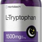 Horbäach L Tryptophan 1500mg Capsules 240 Count | Nighttime Formula | Non-GMO, Gluten Free
