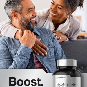 Horbäach Nicotinamide B3 Niacin Flush Free Niacinamide 500mg 180 Caps