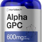 Horbäach Alpha GPC Choline Healthy Memory Focus and Clarity 600mg 120 Caps
