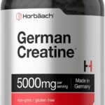 Horbaach German Creatine Monohydrate 5000mg per serving 250 Caps - 50 Servis