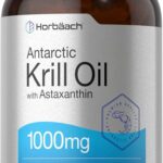 Horbäach Antarctic Krill Oil Omega 3 Astaxanthin EPA DHA 1000mg 300 Softgels