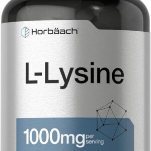 Horbäach L-Lysine Lizin 1000mg Essential Amino Acid 100 Tablet
