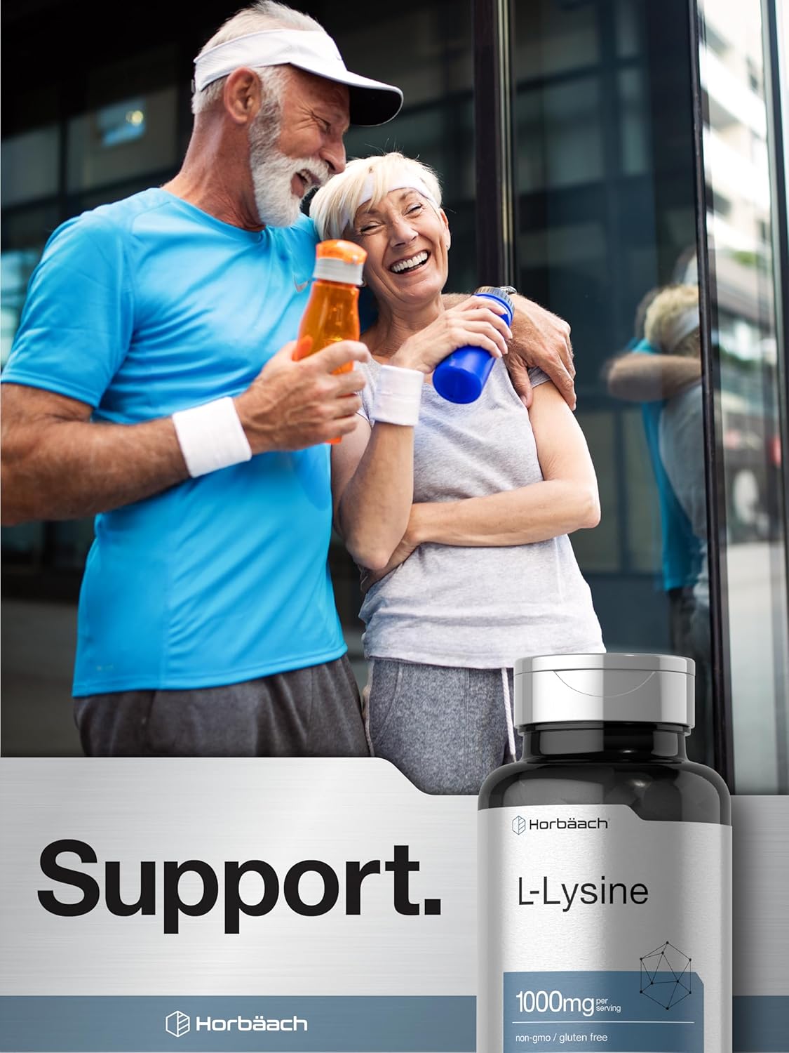 Horbäach L-Lysine Lizin 1000mg Essential Amino Acid 100 Tablet - Görsel 2