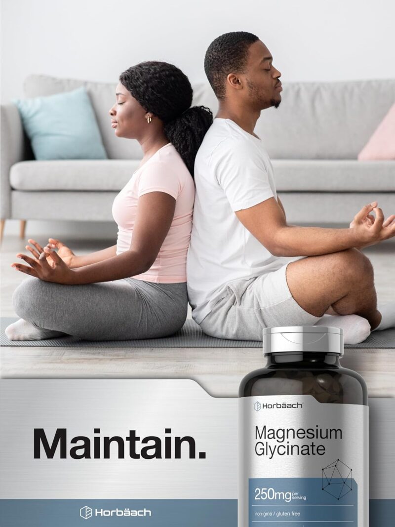 Horbäach Magnesium Glycinate 250mg 120 Softgels - Görsel 4
