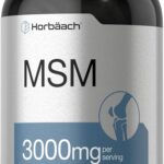 Horbäach MSM Methylsulfonylmethane with Calcium 3000mg 300 Coated Caplets