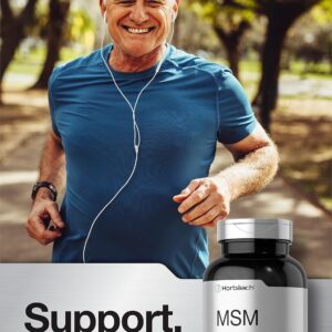 Horbäach MSM Methylsulfonylmethane with Calcium 3000mg 300 Coated Caplets