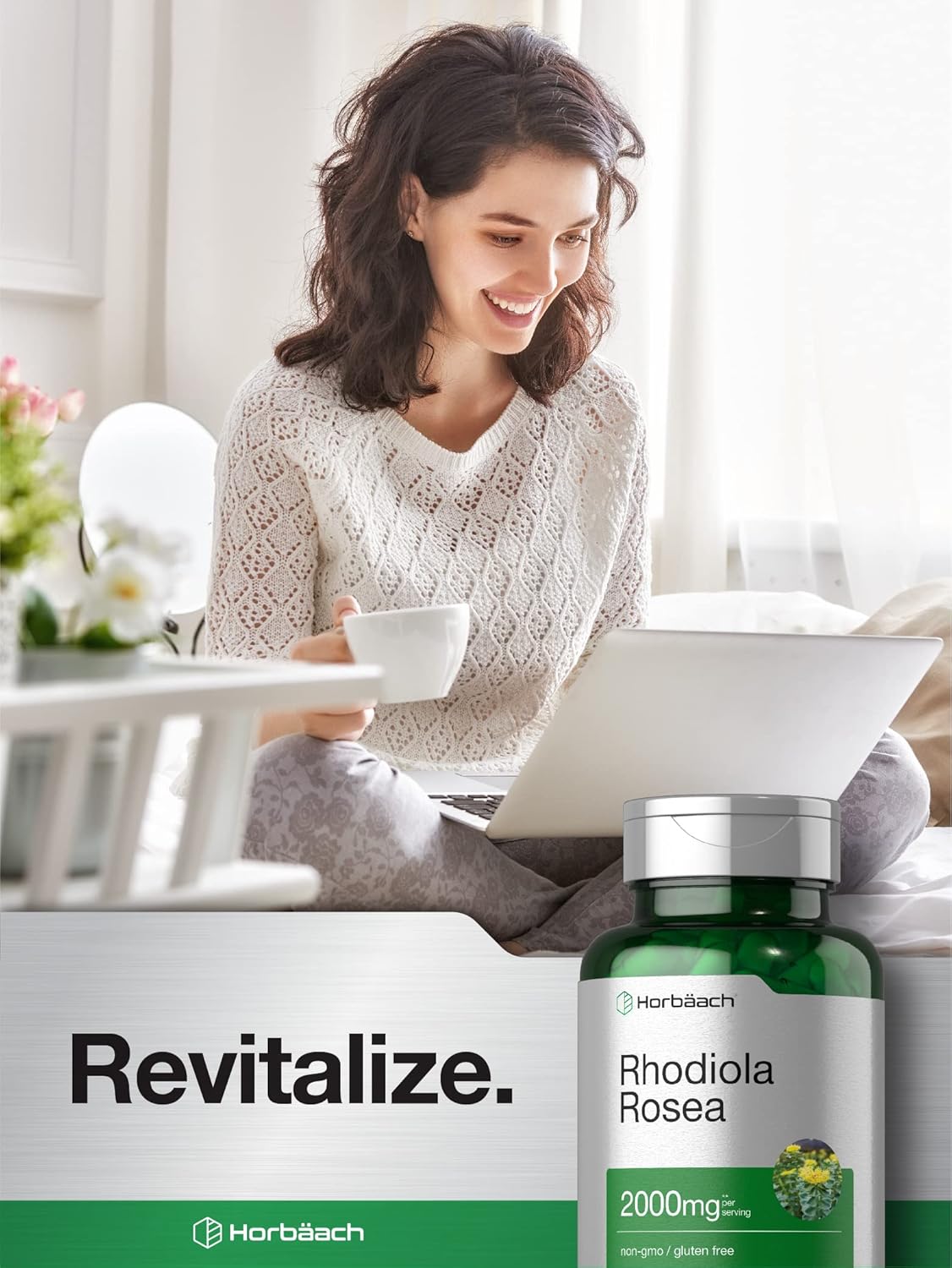 Horbäach Rhodiola Rosea 2000mg 180 Caps - Görsel 2